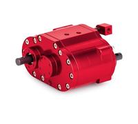 For 1/10 RC Crawler Ax&ial SCX10 90046 D90, Ratio 1.8:1/0.7:1 2-Speed 48P Gearbox Transfer Case with Steel Gears(Red)