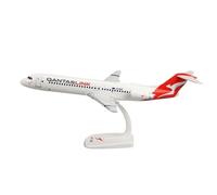 For 1:100 Scale Fokker FK-100 QANTAS Airlines Airplane Model Toy Aircraft Plane With Stand Collection Display GIfts