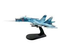 For 1/100 Scale Model Aircraft Toy Kit Russian Su34 Sukhoi Su-34 Fighter Alloy Metal Airplane Model Collection Gifts