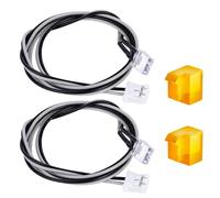 For 1/14 For Tamiya Truck Tractor Tipper For For Scania R470 R620 DIY Parts 1Pair Foot Pedal Turn Signal Light 3V 3 Colors Lamp RC Spare RC Car Accessories(Yellow)