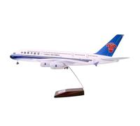 For 1/160 China Southern Airlines 46CM With Lights And Wheels China Southern Airlines A380LED Voice-activated Light-emitting Passenger Aircraft Simulation Aircraft Model Collection Ornaments exquisite
