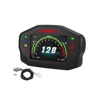 For 1,2,4 Cylinder 12V Motorcycle Universal RPM Speedometer Digital Dash With Clock Oil Gauge Bracket Odometer(TYPE V)