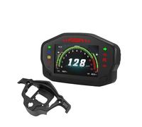 For 1,2,4 Cylinder 12V Motorcycle Universal RPM Speedometer Digital Dash With Clock Oil Gauge Bracket Odometer(TYPE B)