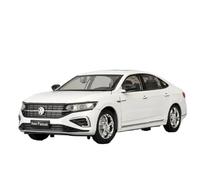 For 1:24 Passat/Magotan Alloy Car Model, Die-cast Metal Simulation Sound And Light Model Car, Collectible Ornament(White)