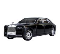 For 1/24 Rolls-Royce Phantom Die-cast Model Car Simulation Luxury Sedan Zinc Alloy Pull Back Car Model Gift Collection(Black)