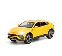 For 1:24 Scale URUS Die-cast Alloy Car Model With Lights And Music, 6 Doors That Can Be Opened, Collectible Ornament.(Yellow)