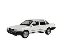 For 1:32 Volkswagen Santana Alloy Die-cast Model Car With Sound And Light Pull-back Effect, High-Simulation Toy Car Ornament(White)