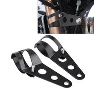 For 1.35 Inch Motorcycle Brackets - Replacement Fork Mount Bracket 35-43Mm Motorcycle Headlight Mount Bracket Replacement Fork Tube Clamp Kit Replacement For Chopper Cafe Racer (??)