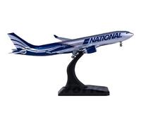 For 1:400 Scale Model Airplane National Airlines A330-200 N819ca Die Cast Metal Airplane Model Miniature Toy For Boys