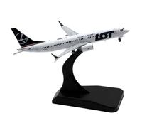 For 1:400 Scale Model Airplane Replica Of LOT Polish Airlines Boeing B737-8Max Alloy Metal Airplane Model Decoration