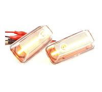 for 1 pair Front Fender Marker Lights Dynamic Side Marker Turn Light Compatible with B-enz W463 1986-2002 W461, G-Class, G500, G550, G55, G63, G65-Crystal White