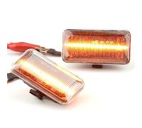 for 1 pair Front Fender Marker Lights Dynamic Side Marker Turn Light Compatible with Go-lf 3, VW Go-lf, Je-tta, Pa-ssat, Ven-to, S-eat-Crystal White