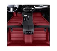 For 1 Series E81 2 Door E82 E87 E88 F20 4 Custom Stripes Car Floor Mats Interior Carpets Waterproof(Wine red,F20 4 Door 2011-2019)