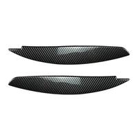 For 1 Series E81 E82 E87 E88 2008 2009 2010 2011 2012 2013 Trim Car Front Headlight Eyelids Eyebrows(Carbon Fiber Black)