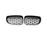 For 1 Series E81 E87 E82 E88 2007-2012 Gloss Black Car Front Bumper Grilles Diamond Style Racing Grills
