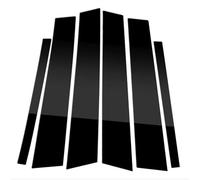 For 1-Series F20 2012-2019 6Pcs Glossy Black Car Window Door Column BC Pillar Post Cover Trim Stickers