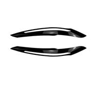 For 1 Series F20 F21 MSport Pre LCI Hatchback 2011-2014 Car Headlight Eyebrows Trims Headlamp Eye Lid Covers Headlight Eyebrow Eyelid Cover Trim(Black)