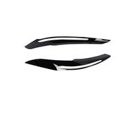 For 1 Series F20 F21 Pre 2011 2012 2013 2014 LCI Car Headlight Eyebrows Trims Headlamp Eye Lid Covers Accessories(Black)
