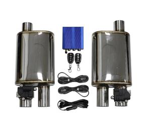 For 1 To 2pcs Car Silencer Stainless Exhaust Electric Valve Control Exhaust Pipe Kit Adjustable Valve Car Exhaust Tip Exhaust