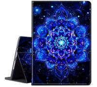 for 10.1" Amazon Kindle Fire HD 10 Tablet Case (13th Generation, 2023 Release), PU Leather Multi-Angle Anti Slide Stand Smart Cover Case with Auto Wake/Sleep,Mystical Blue Mandala