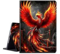 for 10.1" Amazon Kindle Fire HD 10 Tablet Case (13th Generation, 2023 Release), PU Leather Multi-Angle Anti Slide Stand Smart Cover Case with Auto Wake/Sleep,Fire Phoenix