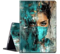 for 10.1" Amazon Kindle Fire HD 10 Tablet Case (13th Generation, 2023 Release), PU Leather Multi-Angle Anti Slide Stand Smart Cover Case with Auto Wake/Sleep,Urban Nurse Wearing Mask
