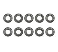 For 10pcs Miniature Rubber Sealed Metal Ball Bearing Model 37 Mr126