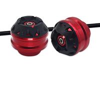 For 1100 1100S 796 821 821SP 939/SP 950/SP Motorcycle CNC Front Axle Fork Crash Sliders Wheel Protector Pads Crash Bobbins(Red)