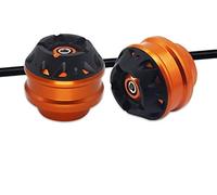 For 1100 1100S 796 821 821SP 939/SP 950/SP Motorcycle CNC Front Axle Fork Crash Sliders Wheel Protector Pads Crash Bobbins(Orange)