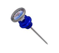 For 110cc For 125cc Motorcycle Accessories Oil Cap Tank Temperature Gauge Engine Fuel Dipstick Level Level Dipsticks(Blue)