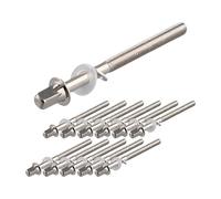 For 12pcs Drum Tension Rods Tension Screws Bass Drum Screws Set M5x60mm