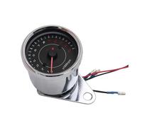For 12V For Motorbike For ATV Motorcycle Universal Tachometer Meter Gauge 0-13000 RPM Speedometer Instrument Odometer(BLACK)