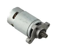 for 12V RS550 Reciprocating Saw Motor, 8-Tooth Brushed DC Electric Saber Saw Replacement Part with Pure Copper Coil, Gray Metal Housing for Handheld Cutting Tools