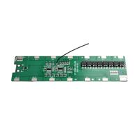 for 13S 6P 48V E-Bike Battery PCB Board, Balance Protection Circuit for E-Scooter and UPS, Green ABS+PC Case 220x60mm