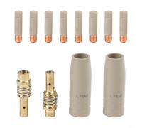 For 15AK Welding Nozzle Set with 12PCS Superior Design for Efficient Slag Management in Welding Tasks