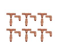 for 18Pcs, for Irrigation Fittings Kit, Brown, Water Barbed Coupling Connecter, for 16mm Pipes