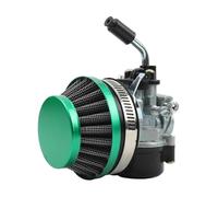 For 19mm 2-stroke 47cc 49CC Motorcycle Carburetor Carb Air Filter Manifold Assembly Motorcycle Carburetor(Green)