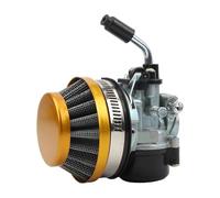 For 19mm 2-stroke 47cc 49CC Motorcycle Carburetor Carb Air Filter Manifold Assembly Motorcycle Carburetor(Gold)