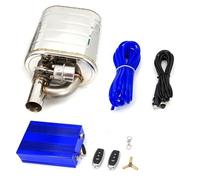 FOR 2" 2.5" 3'' Inch Exhaust Muffler With Dump Valve Electric Exhaust Cutout Remote Control Set Or OBD Control Car Exhaust Tip (70MM with pump)