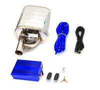 For 2" 2.5" 3'' Inch Exhaust Muffler With Dump Valve Stainless Steel Electric Cutout Remote Control Set Or OBD Car Tail Throat Exhaust Pipe(70MM with pump)