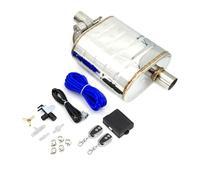 For 2" 2.5" 3'' Inch Exhaust Muffler With Dump Valve Stainless Steel Electric Cutout Remote Control Set Or OBD Car Tail Throat Exhaust Pipe(70MM with control)