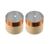 For 2-layer Round Copper Wire Bass Speaker Voice Coil Repair Parts With Inner Diameter From 25.5mm To 75.5mm For Pro Audio Equipment And Subwoofer Restoration Projects In Brown Color(49.5)