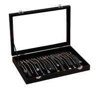 For 20 Hooks Necklace Organizer Box Necklace Display Case Jewelry Tray Necklace Storage Holder