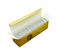 For 20 Pcs Plastic Round Coin Clear Capsule Display Case Holder Fits Australian Dollars Collection
