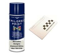 For 2000-Present Designo Diamond White Met 799 9799 Quality Aerosol Spray Paint (Aerosol Spray Paint)