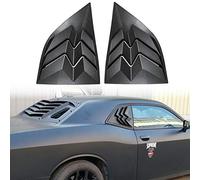 for 2008-2021 Dodge Challenger Side Window Scoop Louvers, ABS Window Visor Cover, Sun Rain Shade Vent Matte Black
