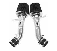 For 2009 2010 2011 2012-2019 For Nissan 350Z With 3.7L V6 Engine Red Black Cold Air Intake Pipe Filter Kit Car Air Intake Tube(Black silver)