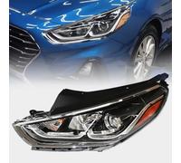 For 2018 2019 Hyundai Sonata Halogen Headlight Headlamp Assembly Replacement Chrome Housing Left Driver Side