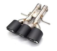 For 2019 Tenth Generation For Civic Gasoline Engine Versions Burnt Blue Exhaust Pipes With Three Outlets Exhaust Tip(Black B)