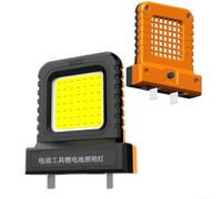 For 20v 21v Cordless Tool Led Work Light 14w Intense Flood Beam With Adjustable Fit 20.5mm-40.5mm Ultra Light For Mini Pocket Flashlight For Outdoor Camping Construction And Repair(orange)